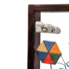 Wooden frame with ceramic kites