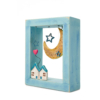 Wooden frame with ceramic elements Wooden frame with ceramic elements